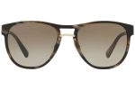 PRADA SPR09U C9O-1X1 55mm Brown Horn Pilot Aviator Sunglasses Italy